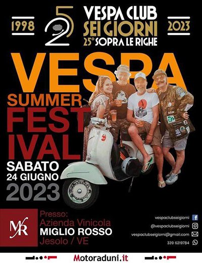 Locandina evento VESPA SUMMER FESTIVAL