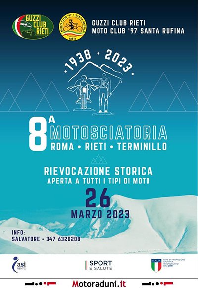 Locandina evento 8^ MOTOSCIATORIA ROMA-RIETI-TERMINILLO