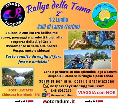 Locandina evento RALLYE DELLA TOMA 2°