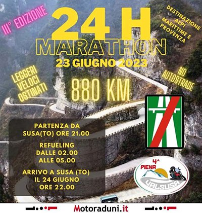Locandina evento 3° 24H MARATHO