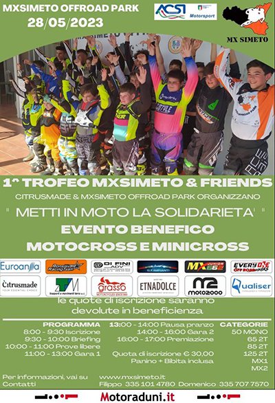 Locandina evento METTI IN MOTO LA SOLIDARITA'