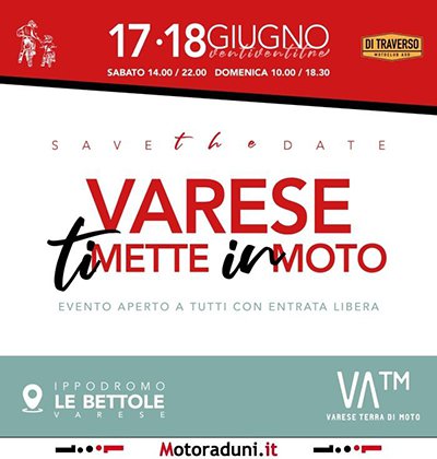 Locandina evento VARESE TI METTE IN MOTO