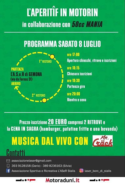 Locandina evento L'APERITIF IN MOTORI
