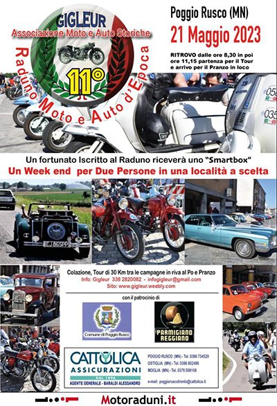 Locandina evento 11° RADUNO GIGLEUR POGGIO RUSCO