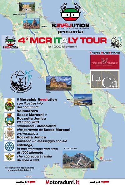 Locandina evento 4° MCRI ITALY TOUR LA 1000 KM