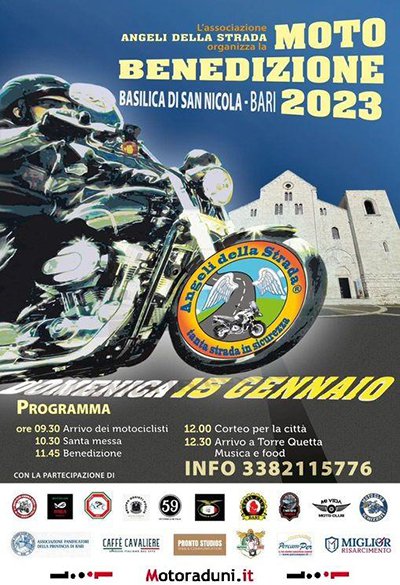 Locandina evento MOTO BENEDIZIONE 2023