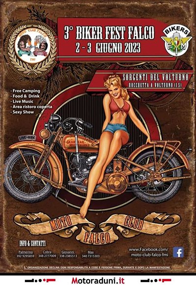 Locandina evento 3° BIKER FEST FALCO