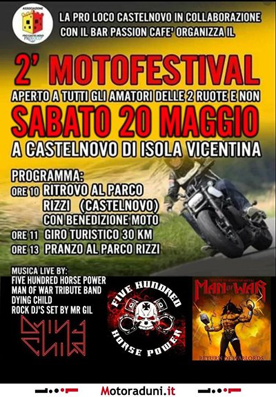 Locandina evento 2° MOTOFESTIVAL