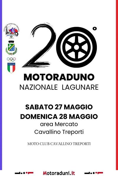 Locandina evento 20° MOTORADUNO NAZIONALE LAGUNARE