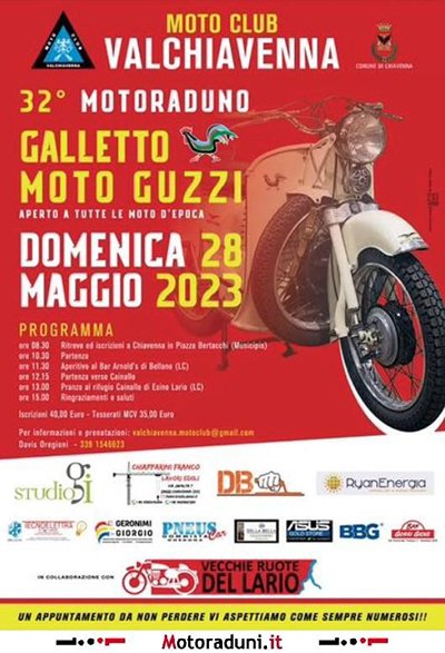 Locandina evento 32° RADUNO GALLETTO MOTO GUZZI
