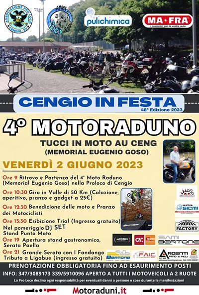Locandina evento 4° MOTORADUNO TUCCI IN MOTO AU CENG
