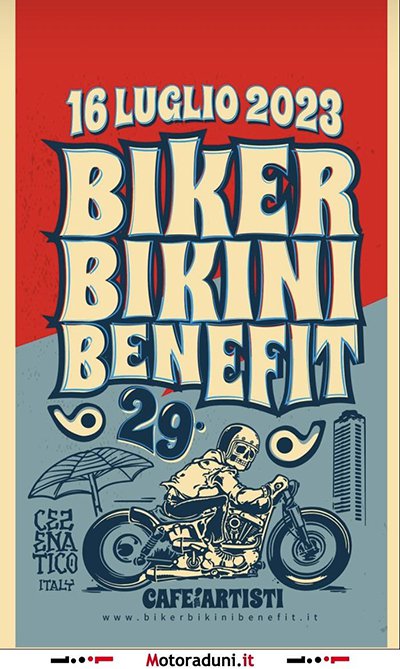 Locandina evento BIKER BIKINI BENEFIT 2023