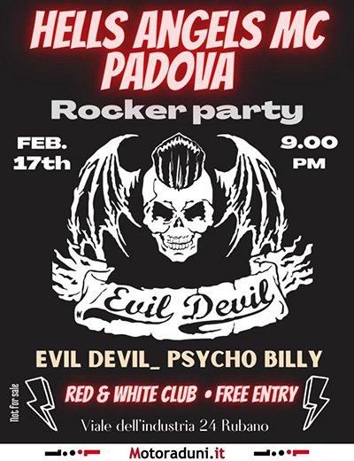 Locandina evento ROCKER PARTY