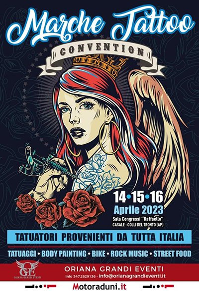 Locandina evento MARCHE TATTO CONVENTION 2023