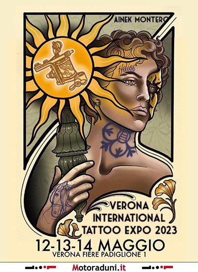 Locandina evento VERONA INTERNATIONAL TATTOO EXPO 2023
