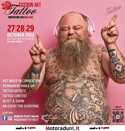 Locandina evento PASSION ART TATTOO CONVENTION BOLZANO