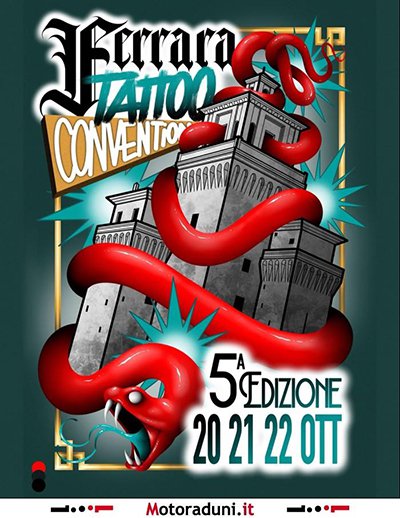 Locandina evento 5° FERRARA TATTOO CONVENTIO