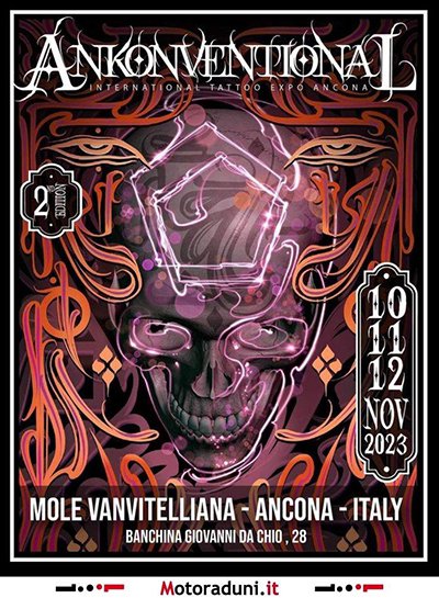 Locandina evento 2° ANKONVENTIONAL INTERNATIONAL TATTOO EXPO ANCONA