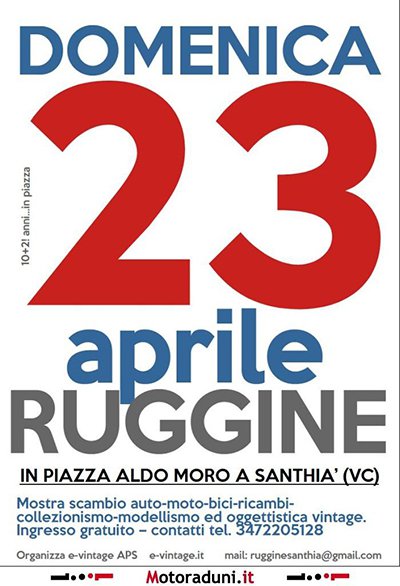 Locandina evento MOSTRA SCAMBIO RUGGINE