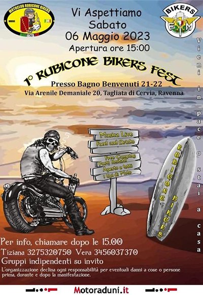 Locandina evento 1° RUBICONE BIKERS FEST