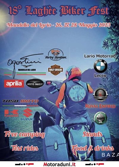 Locandina evento 18° BIKER LAGHÈE FEST