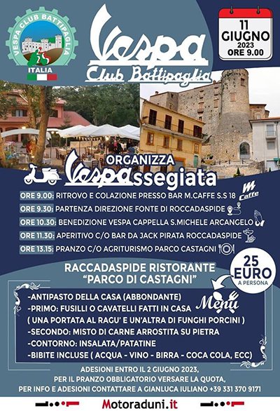 Locandina evento VESPASSEGGIATA