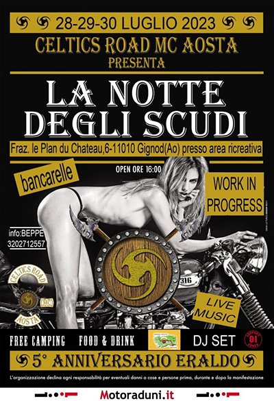 Locandina evento LA NOTTE DEGLI SCUDI