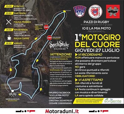 Locandina evento 1° MOTOGIRO DEL CUORE