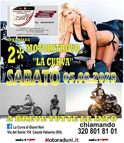 Locandina evento 2° MOTORITROVO LA CURVA