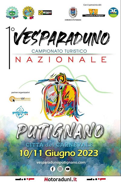 Locandina evento 1° VESPARADUNO NAZIONALE PUTIGNANO