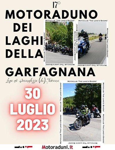 Locandina evento 17° MOTORADUNO DEI LAGHI DELLA GARFAGNANA