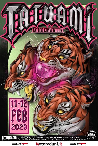 Locandina evento TATUAMI TATTOO CONVENTION 2022