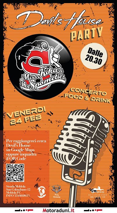 Locandina evento DEVIL'S PARTY - MISS KIKA & THE SPOMETIES