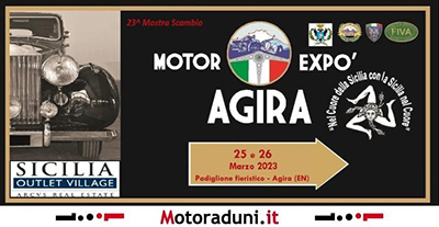 Locandina evento 23° MOTOR EXPO' AGIRA