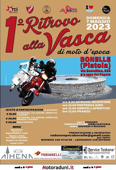 Locandina evento 1° RADUNO ALLA VASCA