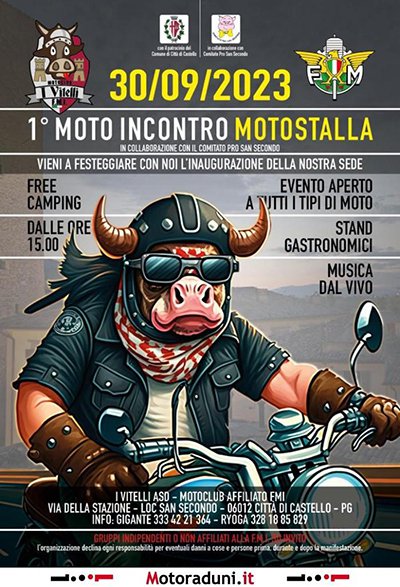 Locandina evento 1° MOTO INCONTRO MOTOSTALLA