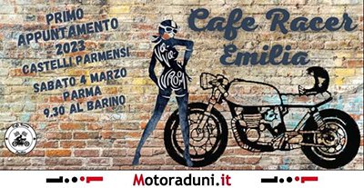 Locandina evento PRIMO GIRO CAFE' RACER EMILIA