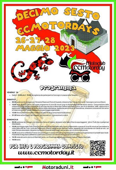 Locandina evento DECIMOSESTO CCMOTORDAYS