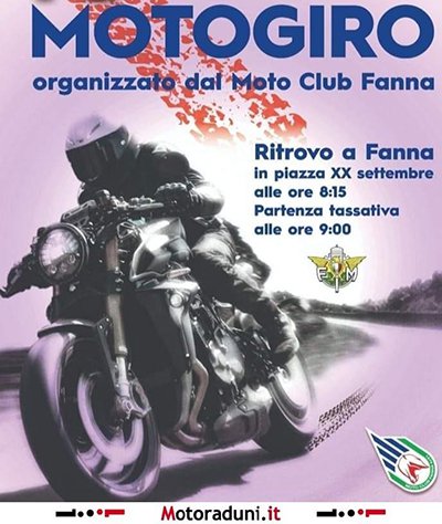 Locandina evento 11° MOTOGIRO MC FANNA