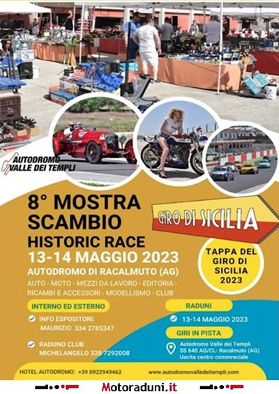 Locandina evento 8° MOSTRA SCAMBIO HISTORIC RACE