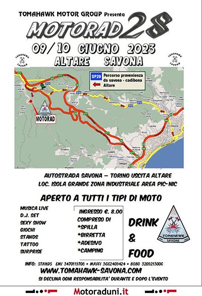 Locandina evento TOMAHAWK MOTORAD28