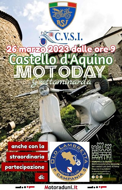 Locandina evento MOTODAY 2023 - GROTTAMINARDA