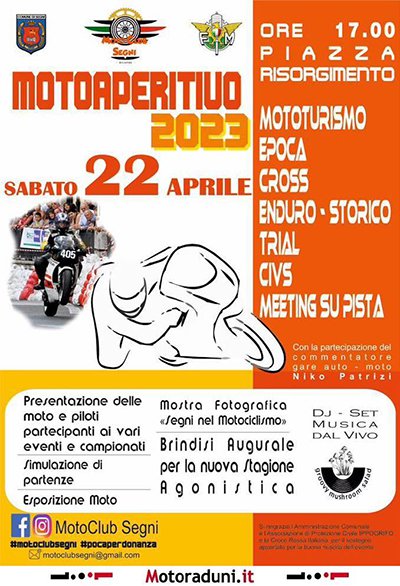 Locandina evento MOTOAPERITIVO 2023