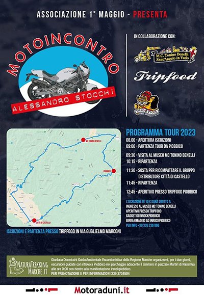 Locandina evento MOTOINCONTRO ALESSANDRO STOCCHI