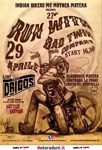 Locandina evento RUN WITH BAD TWIN COMPANY