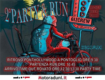 Locandina evento 2° PARTY & RUN 612CREW