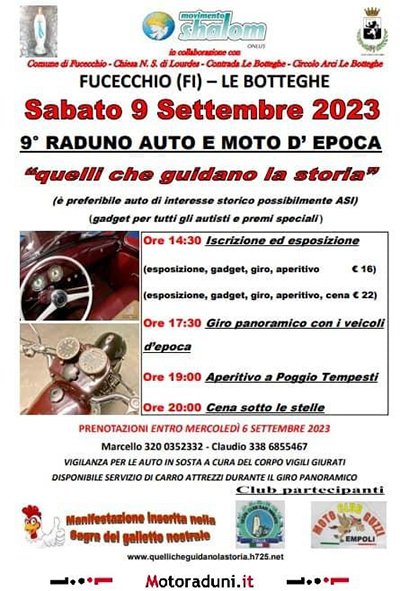 Locandina evento 9° RADUNO AUTO E MOTO D'EPOCA