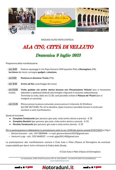 Locandina evento RADUNO AUTO MOTO D'EPOCA