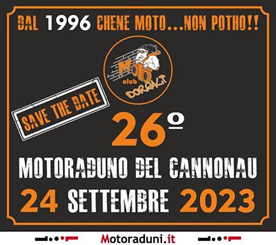 Locandina evento 26° MOTORADUNO DEL CANNONAU