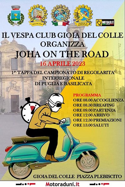 Locandina evento JOHA ON THE ROAD